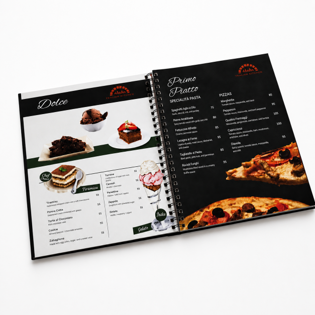 Buku menu hardcover