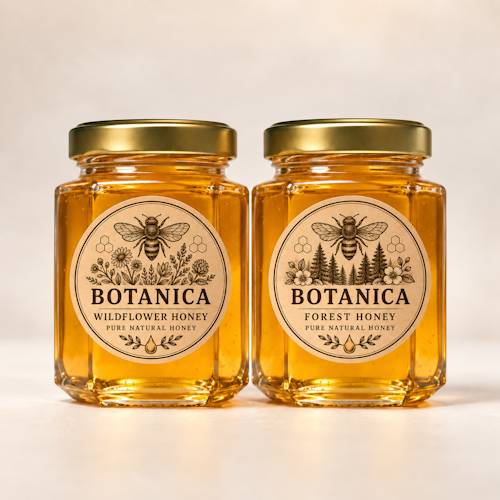 Sticker Kraft Honey Jar